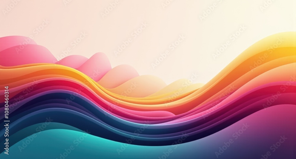 Seismic Waves in Fuchsia, Teal, Mustard Yellow, and Navy undulate on a soft gradient background, rendered in Blender Cycles, creating an intense, dreamlike visual flow. Seismic Waves in Fuchsia, Teal, Mustard Yellow, and Navy undulate on a soft gradient background, rendered in Blender Cycles, creating an intense, dreamlike visual flow.