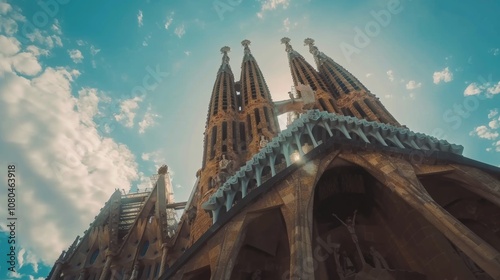 Stunning View of Sagrada Familia in Barcelona