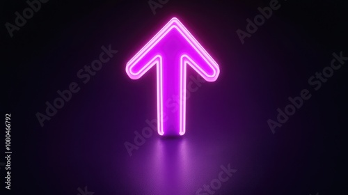 Purple Neon Arrow