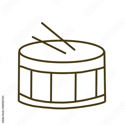 Musical instruments sketch illustration
