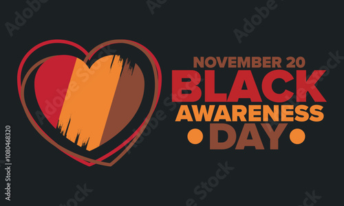 Black Awareness Day. Holiday in Brazil. Afro Brazilians. Celebrate awareness by the black community in November. African and brazilian culture. Black history art. Vector illustration