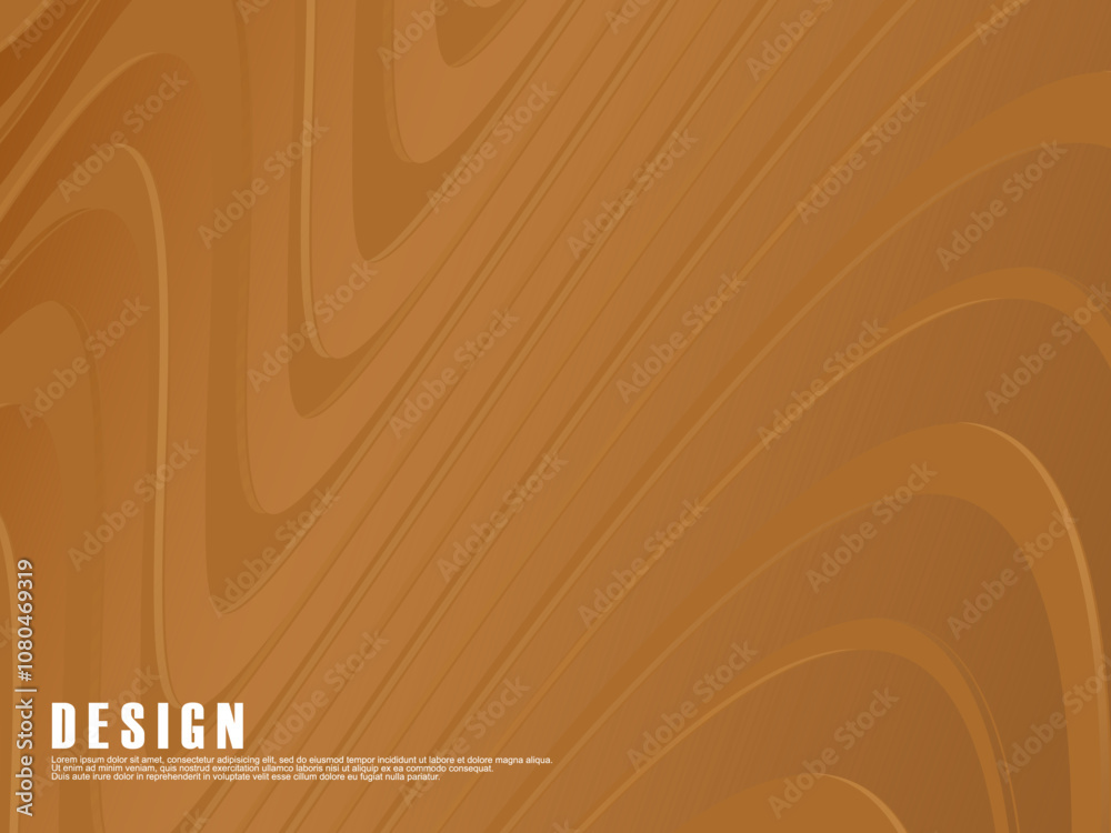 Abstract futuristic brown curved lines on brown background. Vector horizontal template for digital luxury business banner, contemporary formal invitation, luxury voucher, etc. Abstract futuristic brown curved lines on brown background. Vector horizontal template for digital luxury business banner, contemporary formal invitation, luxury voucher, etc.