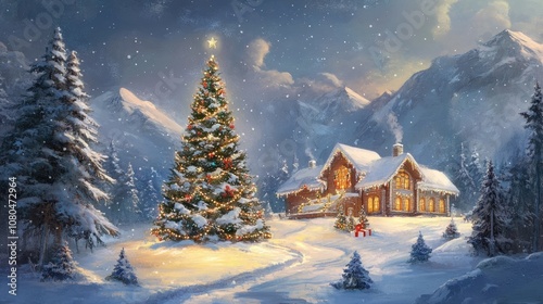 Merry Christmas holiday card background