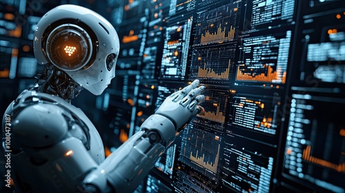 An automated data management system that connects KPIs and indicators to the database for reporting. A computerized business analysis system that uses intelligent AI robots to analyze 