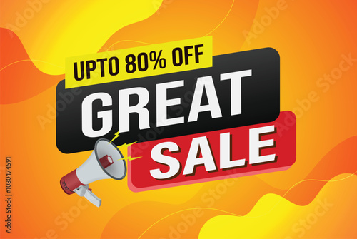 great sale offer poster banner graphic design icon logo sign symbol social media website coupon

