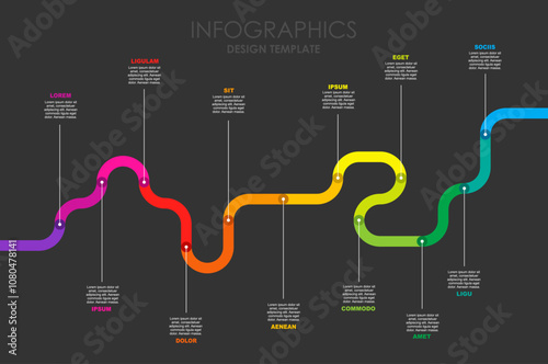 Infographic design template with place for your data. Vector illustration.