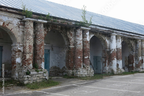 ancient shopping malls in Kasimov, Russia photo