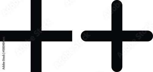  plus icon set. add icon symbol. More sign

