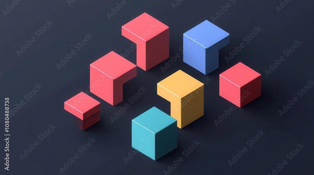 abstract geometric blocks casting shadows on a stark dark background, minimalist design with sharp edges, 3d effect, modern aesthetic abstract geometric blocks casting shadows on a stark dark background, minimalist design with sharp edges, 3d effect, modern aesthetic