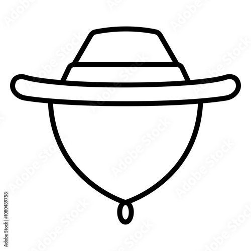 Illustration of Hat Line Icon