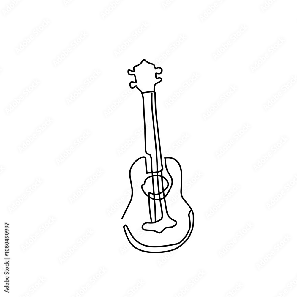 Fototapeta premium Music doodle vector illustration