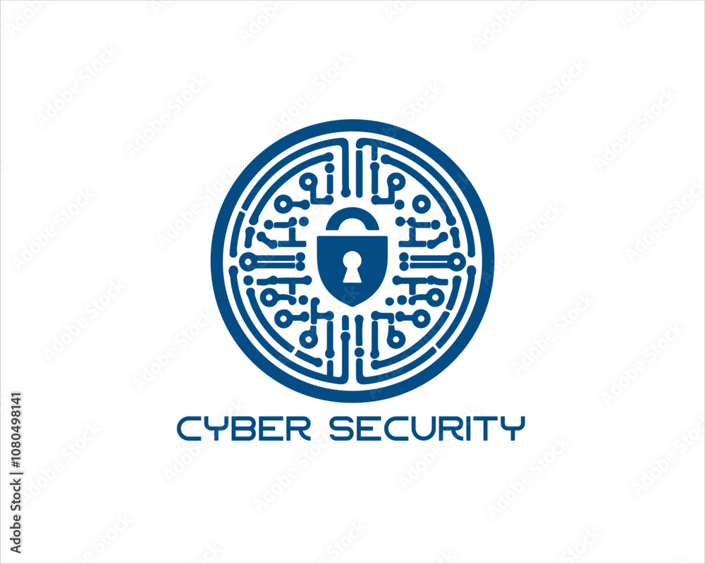 Cyber security logo design icon symbol vector illustration. Modern cyber security logo Template. Cyber security logo design icon symbol vector illustration. Modern cyber security logo Template.