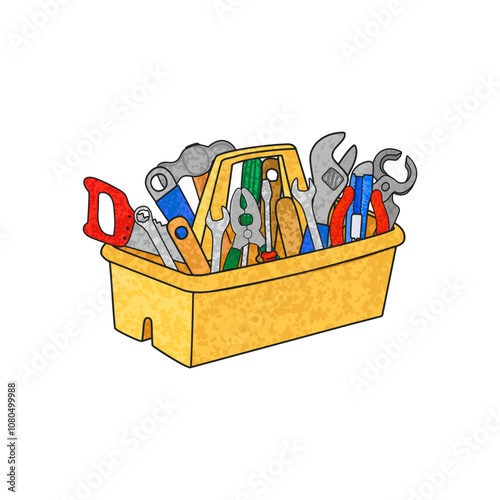 Toolbox Colorful Illustration