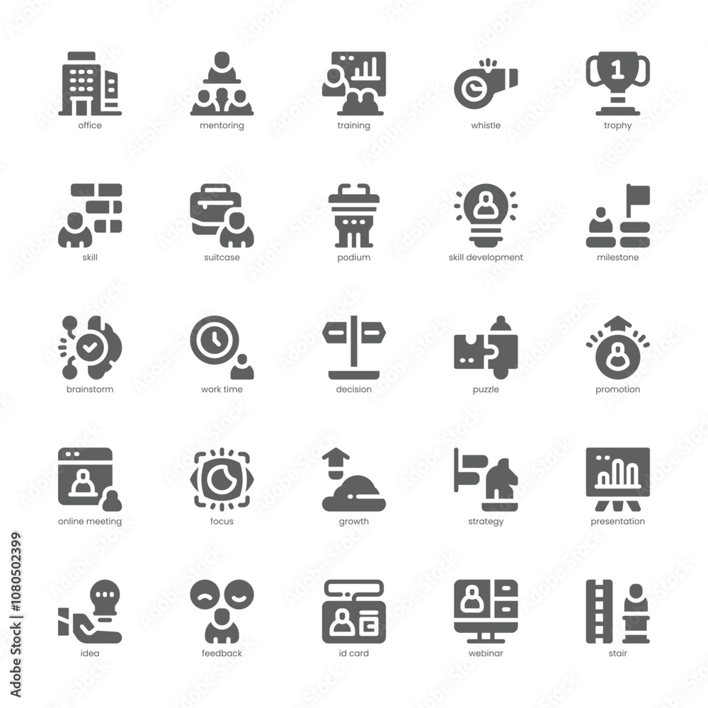 Mentoring and Training icon pack for your website, mobile, presentation, and logo design. Mentoring and Training icon glyph design. Vector graphics illustration and editable stroke. Mentoring and Training icon pack for your website, mobile, presentation, and logo design. Mentoring and Training icon glyph design. Vector graphics illustration and editable stroke.