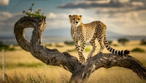 cheetah in serengeti national park