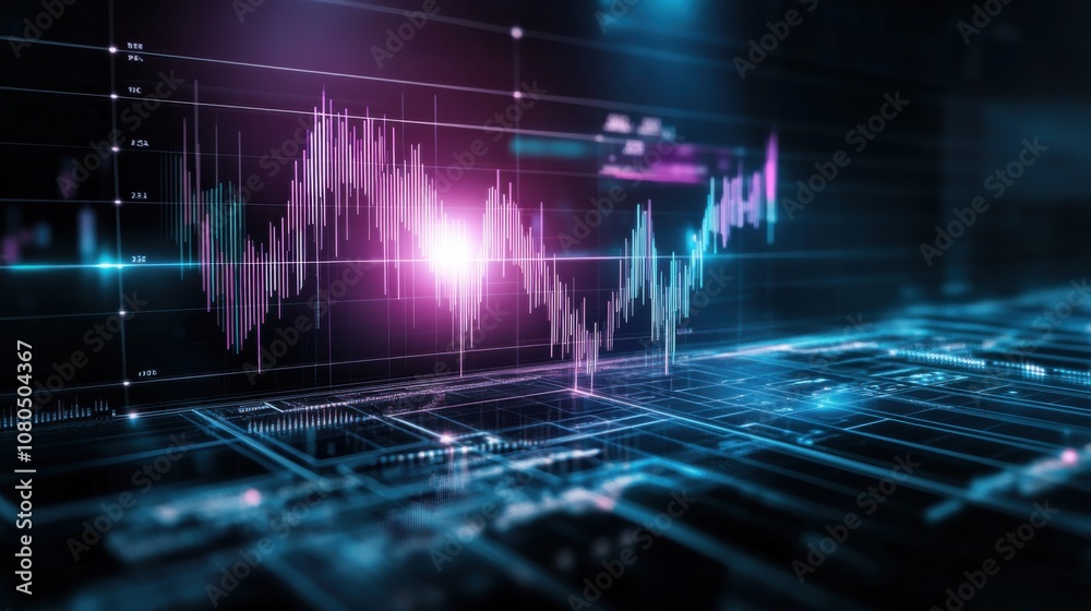 Obraz premium Bitcoin price analysis chart digital market financial visualization data-driven insights technical indicators