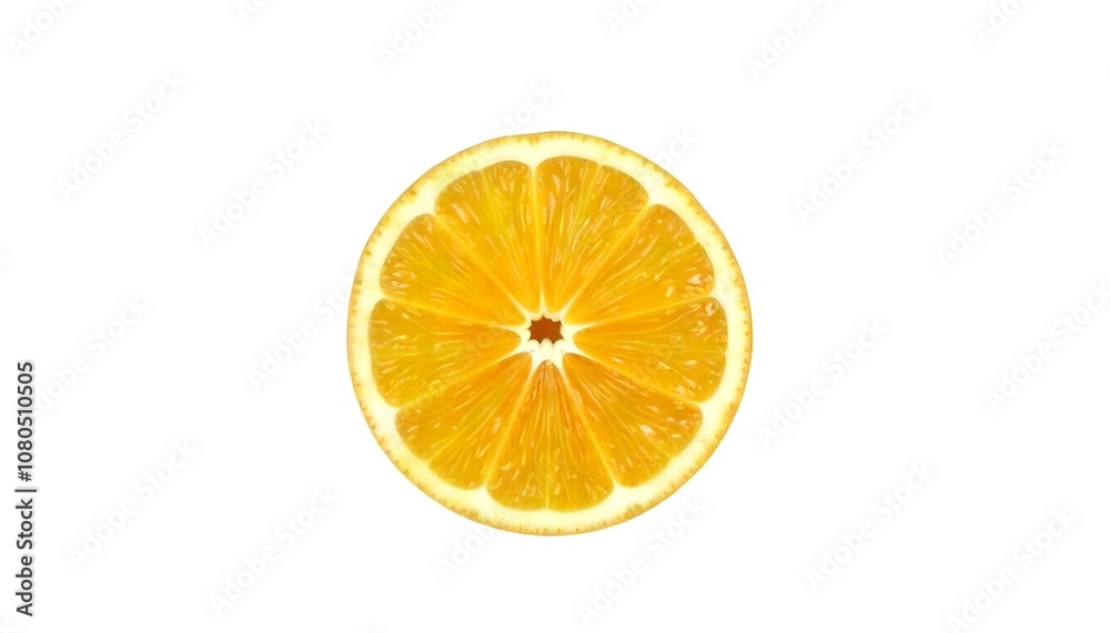 Orange slice isolated on a white background Orange slice isolated on a white background