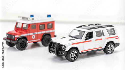 Wallpaper Mural car isolated on white Torontodigital.ca