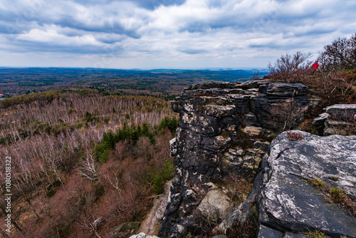 The Decinsky Sneznik - a mountain in the Czech Republic in a late autumn. photo