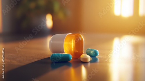 The Colorful Medication Capsules photo