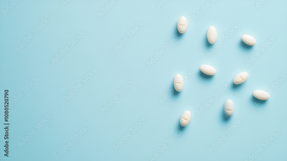 The White Medical Pills Arrangement The White Medical Pills Arrangement