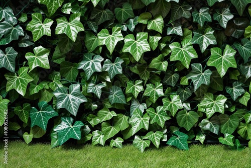 Lifelike Ivy Foliage in Vibrant Jungle Landscape for Garden Decor