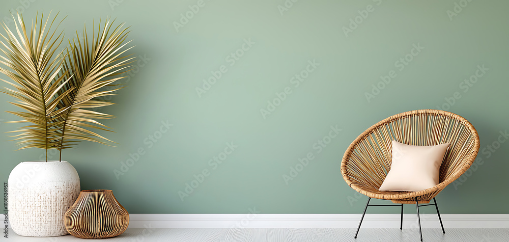 Tropical interior design with monstera deliciosa cozy lounge modern space natural light stylish viewpoint