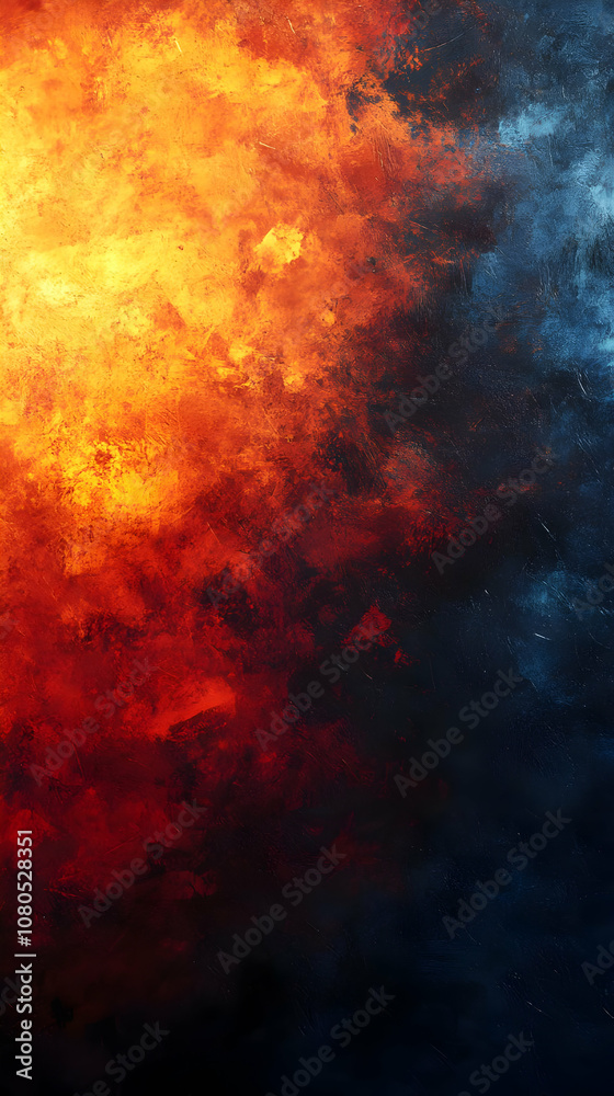 Abstract Background Illustration Fire and Ice Texture Abstract Background Illustration Fire and Ice Texture
