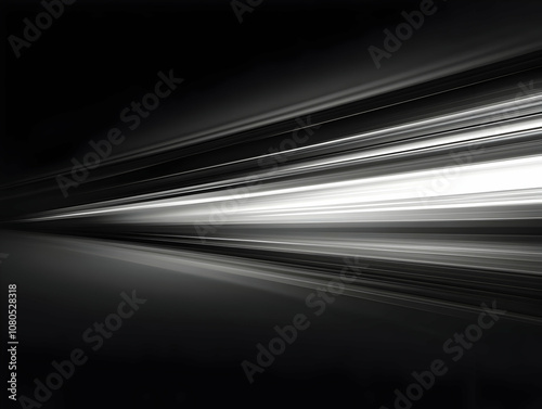 Abstract Background - Black and White Streaks of Light