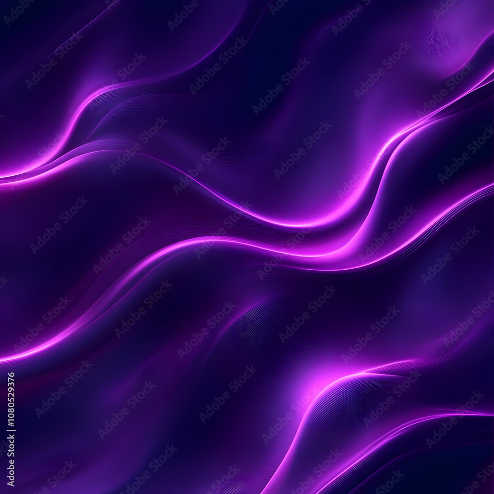 Fototapeta premium Abstract Background - Purple Flowing Waves