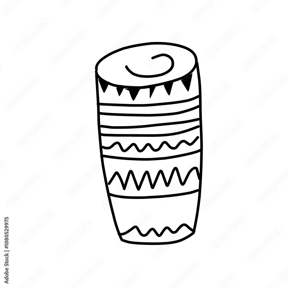 Vector set of music in doodles Vector set of music in doodles