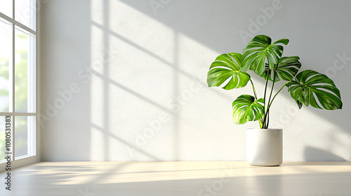 Showcasing monstera deliciosa tropical interior indoor plants bright room natural light interior design inspiration