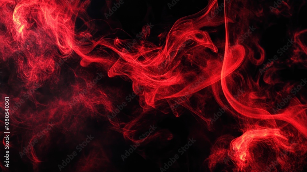 Obraz premium Red Smoke Abstract