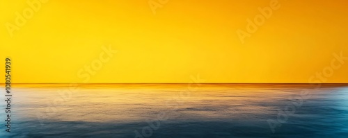 Serene ocean view with a vibrant sunset.