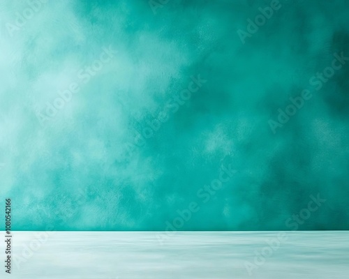 Teal textured background, minimalist design