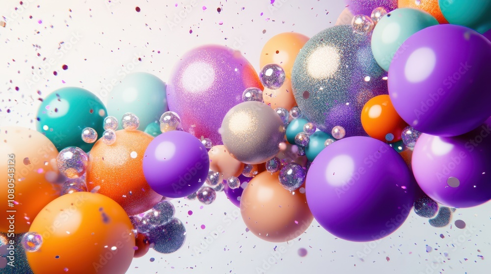 The Colorful Floating Spheres The Colorful Floating Spheres