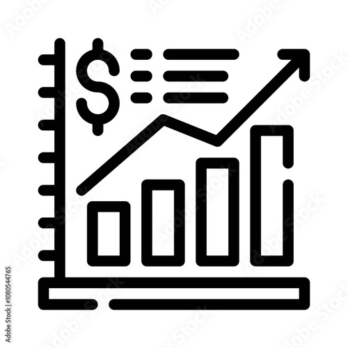 investment chart line icon