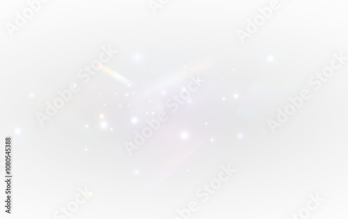 Png Rainbow light and white dust. Png The crystal shimmers with a rainbow effect. Png Background with bokeh light effect png. Gorgeous Christmas glowing dust background.