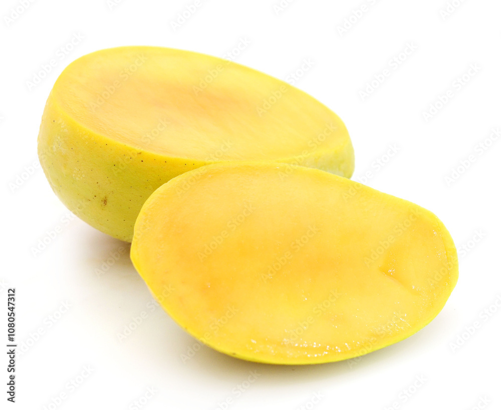 Mango fruit (Mangifera) isolated on white background
Mango fruit (Mangifera) isolated on white background