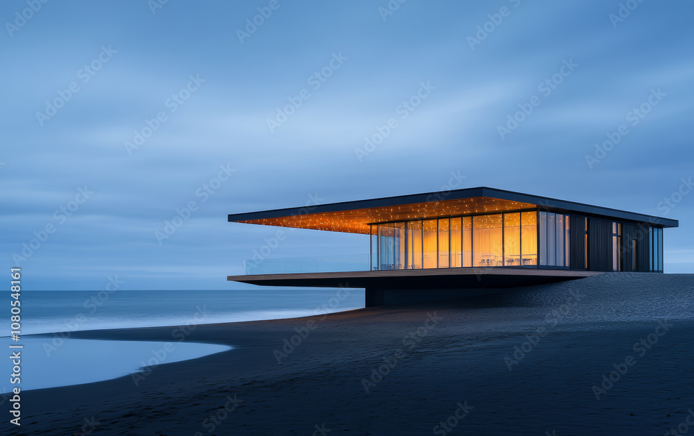 Minimalist modern art building space structure Minimalist modern art building space structure