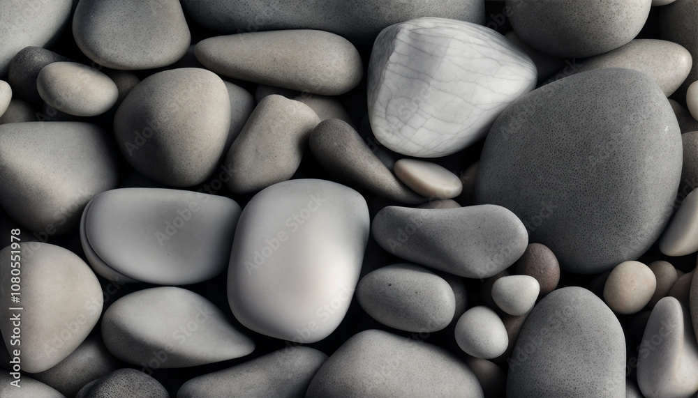 Fototapeta premium Stone texture. Big smooth rocks