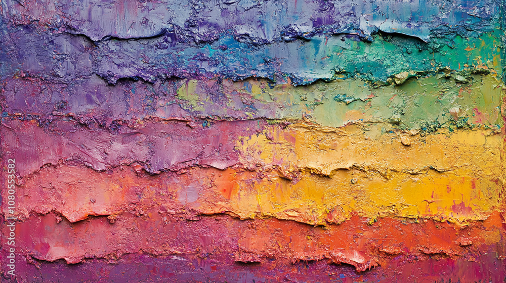 Fototapeta premium Thick rough oil paint texture background