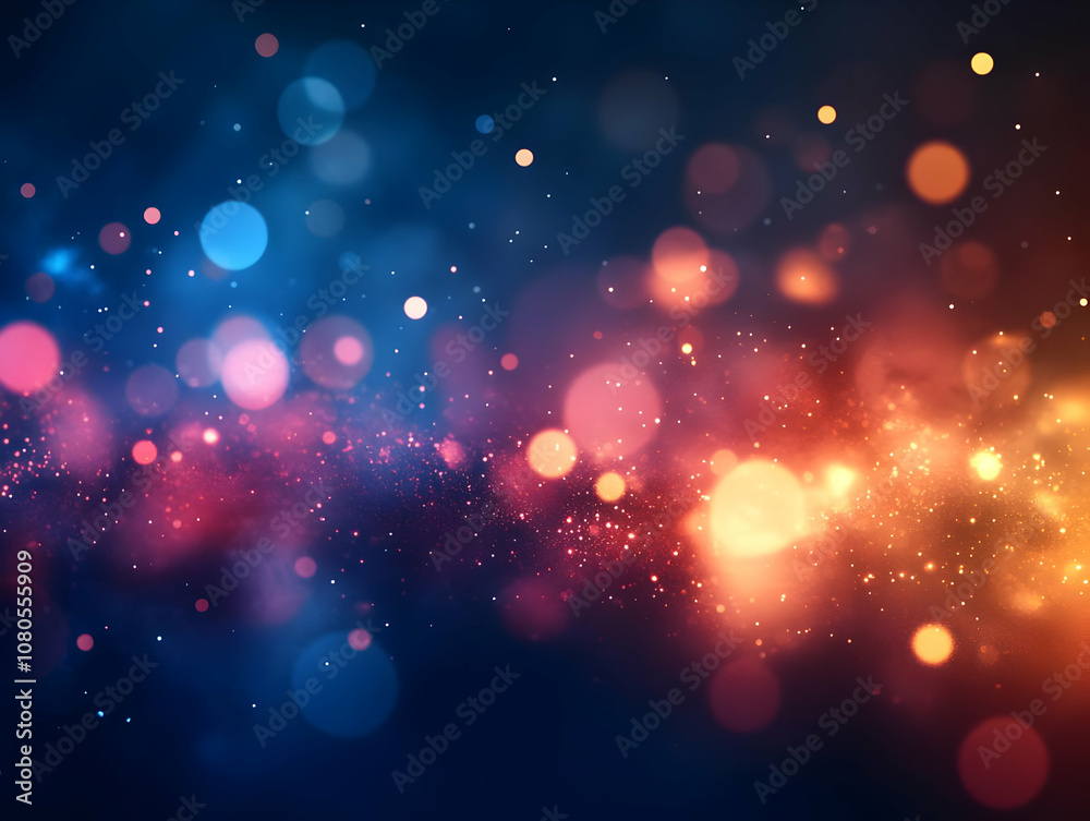 Obraz premium Abstract Background - Colorful Bokeh Lights and Glitter