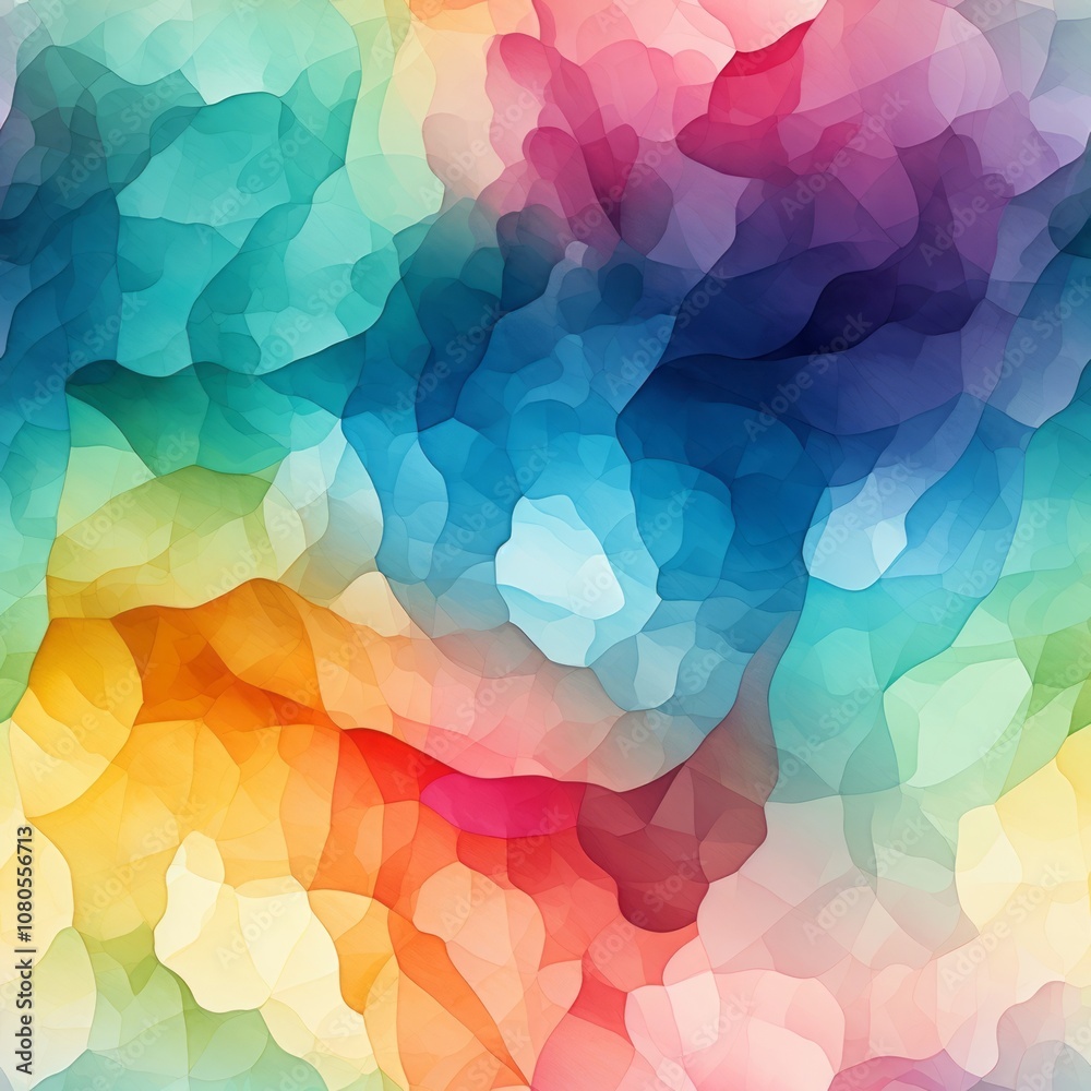 Fototapeta premium Alcohol Ink Seamless Pattern, Watercolor Seamless Pattern