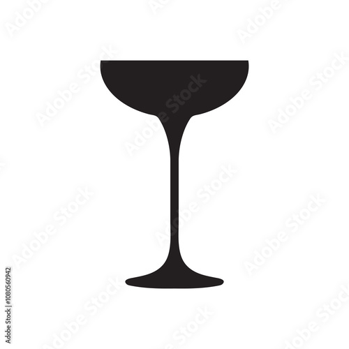 Glass saucer vector icons on a white background