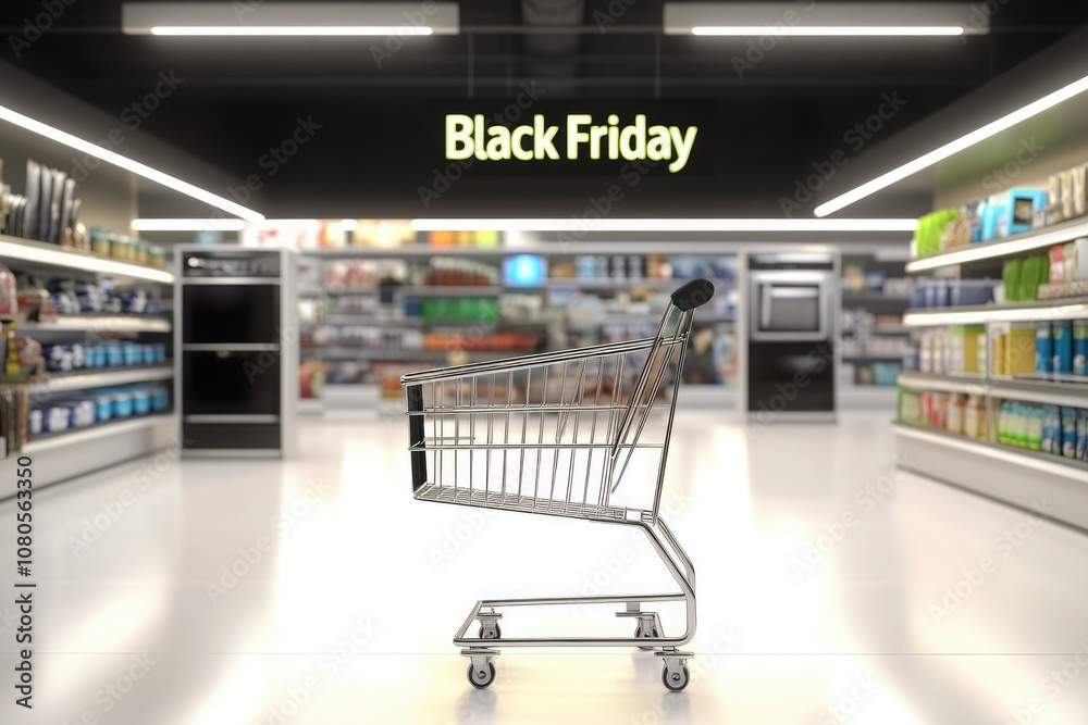 Black Friday sale banner with neon Black Friday sale banner with neon