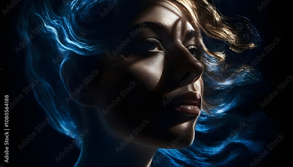 surreal abstract portrait of a woman surreal abstract portrait of a woman