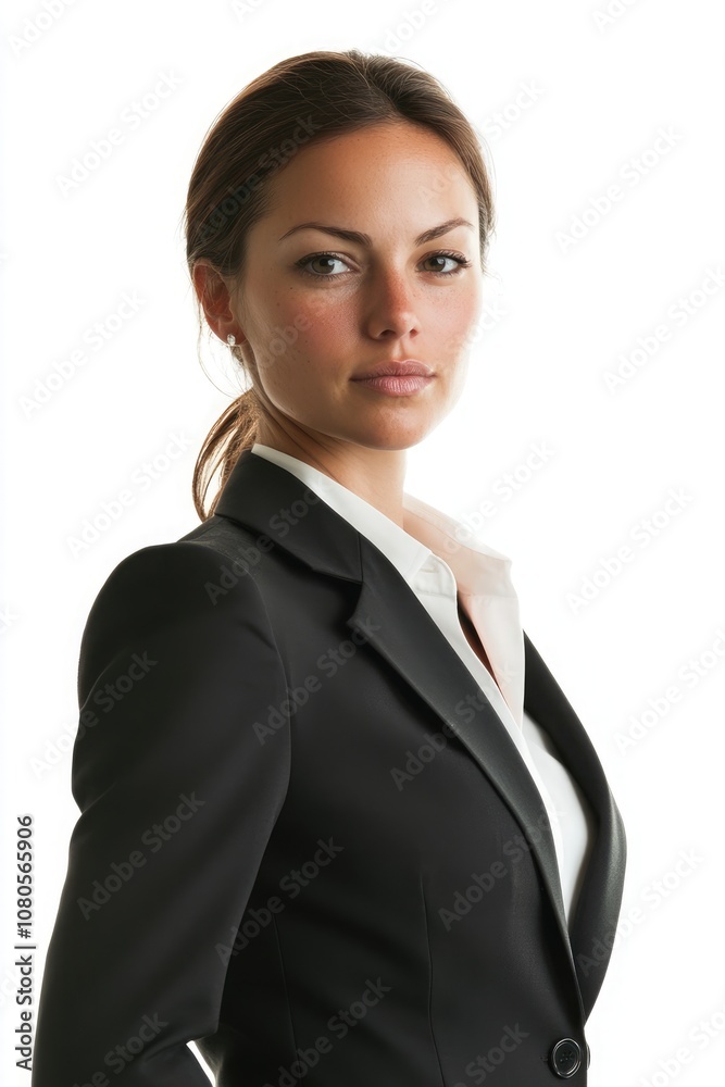 Professional portrait of confident businesswoman in formal attire, polished business professionalism Professional portrait of confident businesswoman in formal attire, polished business professionalism