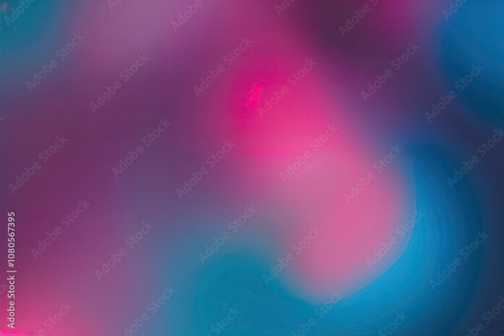 Fototapeta premium Vibrant Cyan and Fuchsia Dynamic Blurred Gradient Background