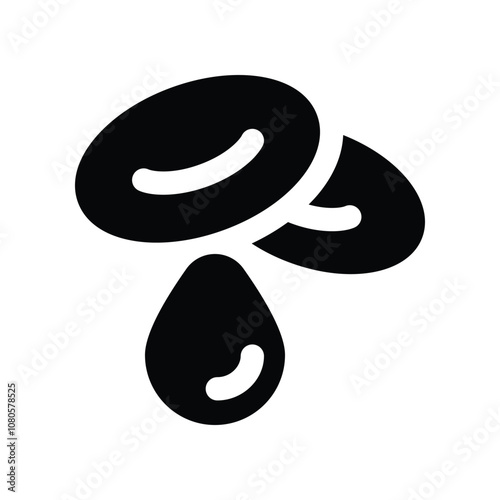blood cell icon. vector glyph icon for your website, mobile, presentation, and logo design.